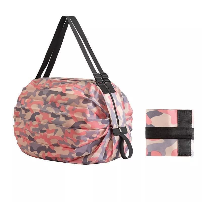Foldable Shopping Handbag Travel Bag Women Shoulder Waterproof Carry Bag, Folding Tote Bag With Zip (1Pcs)